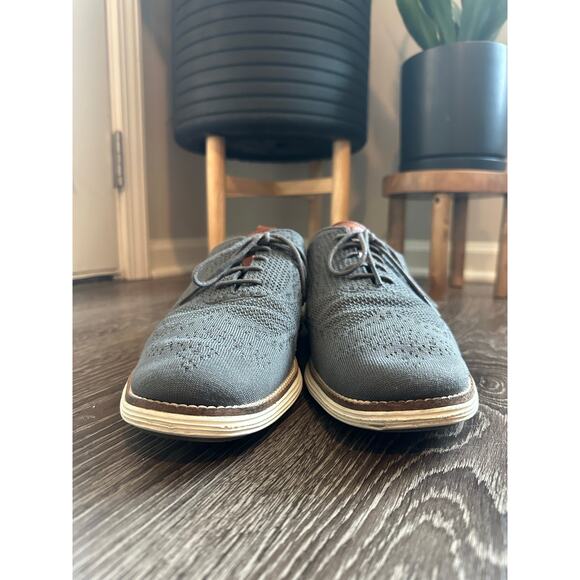 Cole Haan Men’s Original Grand Wingtip Stitchlite Oxford Dark Gray Sz. 12 - Picture 2 of 13